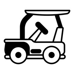 cute toy car icon