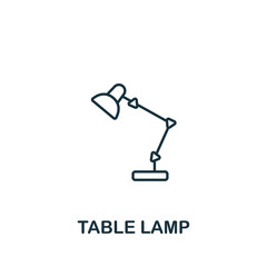 Table Lamp icon. Line simple Table Lamp icon for templates, web design and infographics