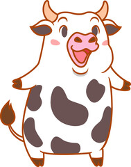 cute cartoon cow.