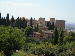 Fototapeta na wymiar Vue de l'Alhambra