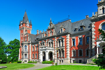 Fototapeta na wymiar Ballestrem Palace, Plawniowice, Silesian Voivodeship, Poland 