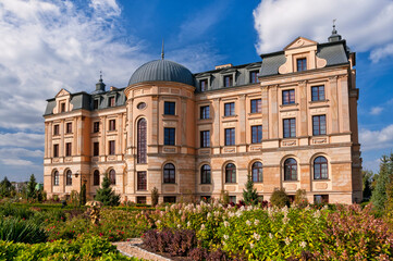 Amber palace in Wloclawek, Kuyavian-Pomeranian Voivodeship, Poland