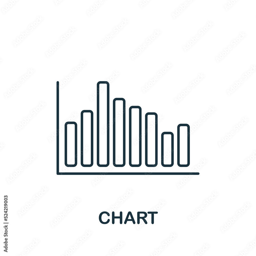 Poster chart icon. line simple icon for templates, web design and infographics