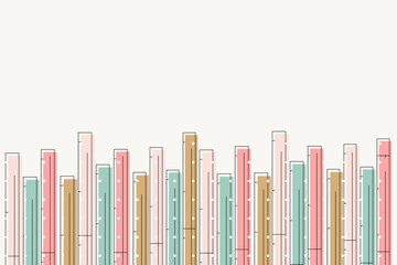 Colorful stripes background. Minimalist artwork poster. design for web banner, wallpaper, fabric print