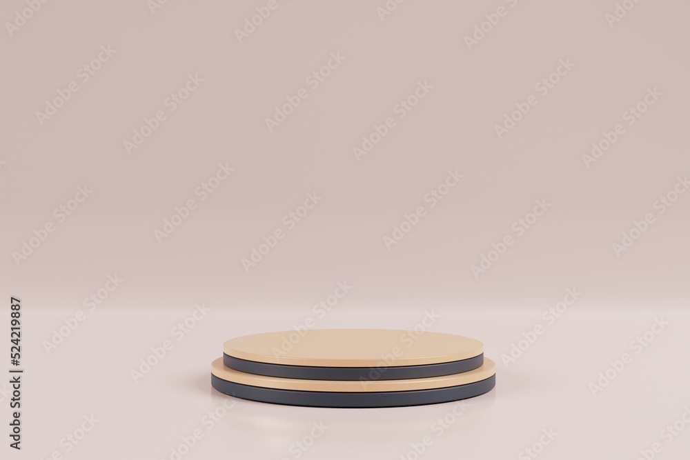 Poster elegant 3d rendering minimalist podium scene background for product presentation