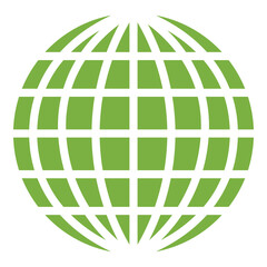 地球のアイコン、エコロジー、環境保護、シルエット