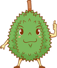 Cute cartoon durian.