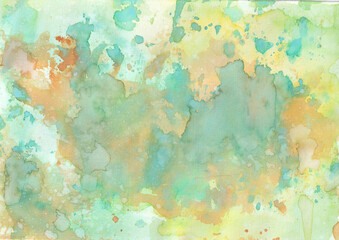 Rusty green watercolor background.  Distress oxides background.