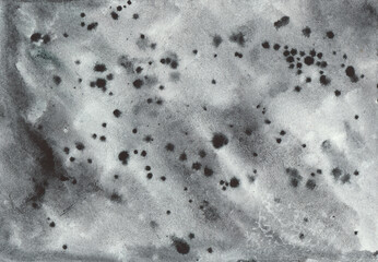 Black splattered textured watercolor background