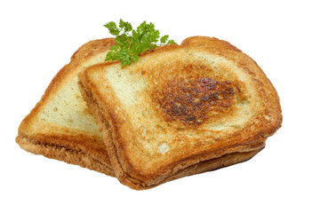 croque-monsieur en gros plan isolé sur un fond blanc