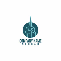 illustration of mountains, inns, hotels, outdoor activities vector design