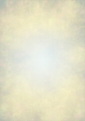 Vector Summer Sun Shine Background with Bokeh Blurred Glowing Gold Circles on Blue Sky.  Blured Sunlight Background. Magic Summertime Print. Calm Defocused Light Design for Posters, Covers, Cards..