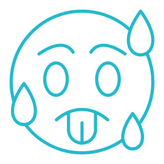 Hot Multicolor Line Icon