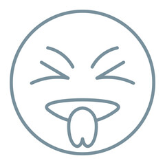 Taunt Multicolor Line Icon