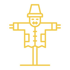 Scarecrow Multicolor Line Icon