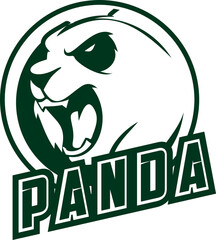 panda logo design vector illustration