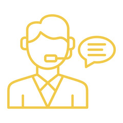 Customer Service Multicolor Line Icon