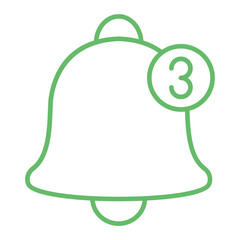 Notification Multicolor Line Icon