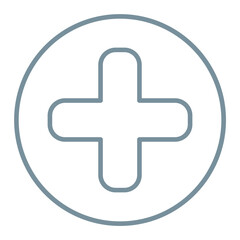 Plus Multicolor Line Icon