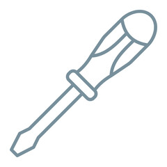 Screwdriver Multicolor Line Icon