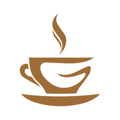 Cafe Logo Design With Letter G Shaped Coffee Cup