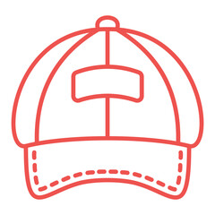 Cap Multicolor Line Icon