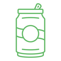 Can Multicolor Line Icon