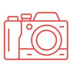 Photo Camera Multicolor Line Icon
