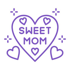 Heart Multicolor Line Icon