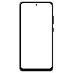 Phone with free space. Smartphone and mobile phone mockup.