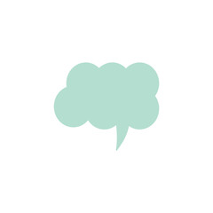 Bubble chat blobs icon design illustration