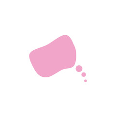 Bubble chat blobs icon design illustration