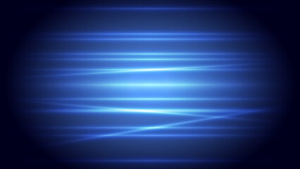 Abstract blue laser light and shade creative technology background illustration.