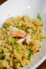 カニ入りネギチャーハン