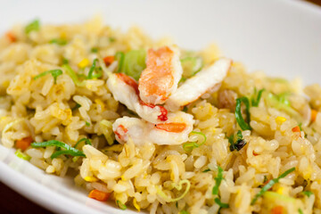 カニ入りネギチャーハン