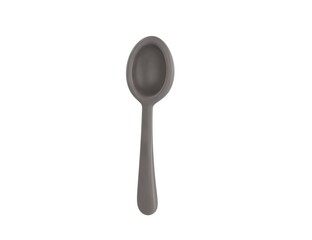 Silver Spoon in 3d rendering.