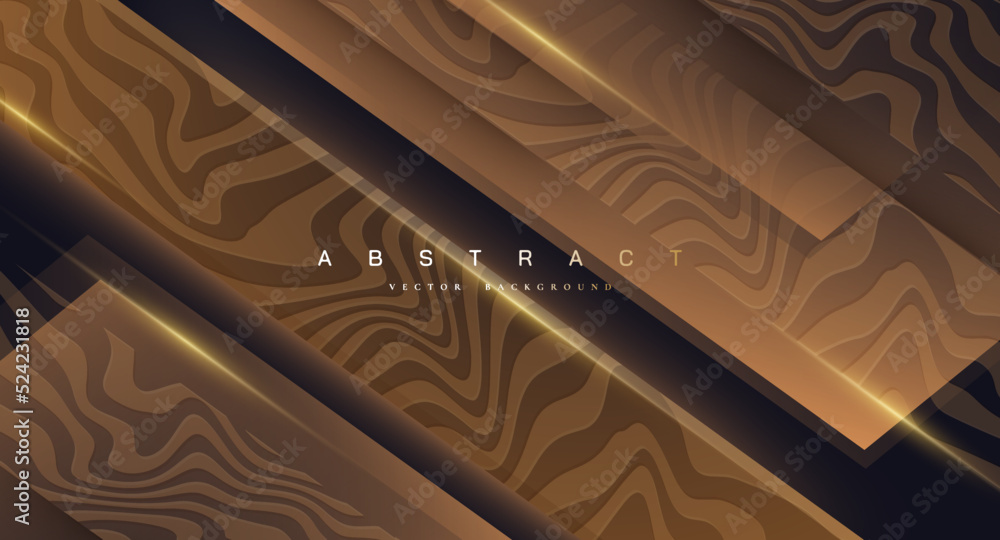 Poster luxury background with abstract pattern. abstract luxury vector background with gold and black color