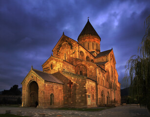 Naklejka na ściany i meble Svetitskhoveli Cathedral in Mtskheta. Georgia