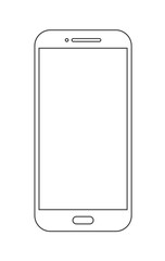 Mobile phone line mockup.