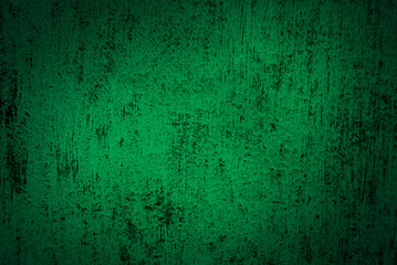 Dark green grunge wall texture with smudges and scratches