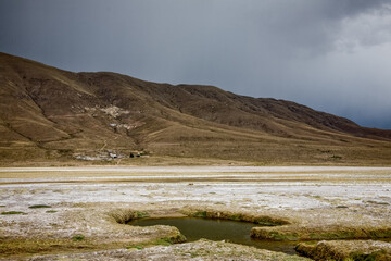Desert and mountains of Bolivia. Landscapes of the LaPaz - Uyuni Road