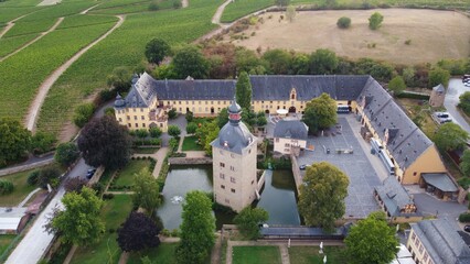 Schönes Schloss von oben