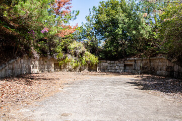 大久野島の北部砲台跡　広島県竹原市忠海町  Northern Cannon Battery Ruins on Okunoshima island known as 