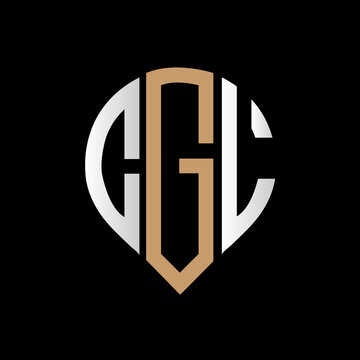 CGL logo monogram isolated on circle element design template, CGL letter logo design on black background. CGL creative initials letter logo concept. CGL letter design.
