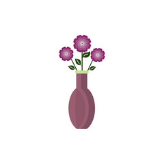 Flower vase vector icon. filled flat sign web design. Flowers bouquet. Symbol, logo illustration. Vector graphics