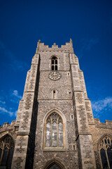 Fototapeta premium Sudbury St Peter's church on sunny day in Suffolk 