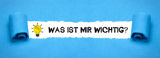 Was ist mir wichtig?