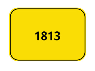 Ortseingangsschild Jahr - 1803