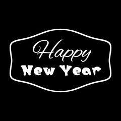 Background with the inscription - Happy New Year. Congratulations on the New Year. Illustration for scrapbooking, printing, websites, mobile screensavers, bloggers.