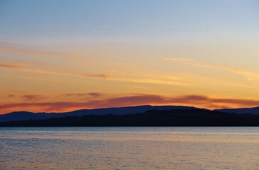 Abendstimmung am Murtensee, Westschweiz